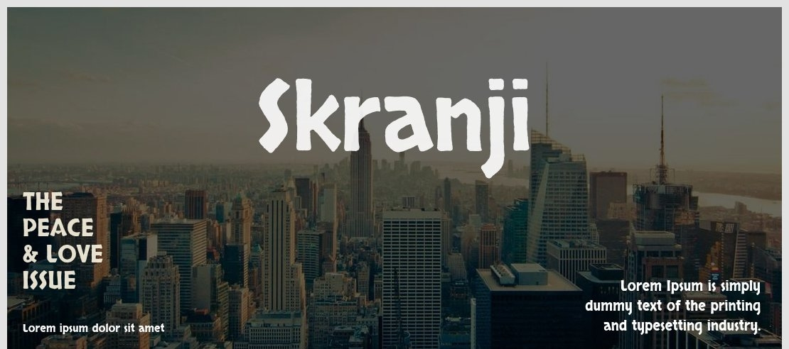 Skranji Font Family