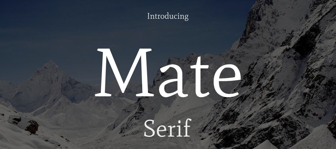 Mate Font Family