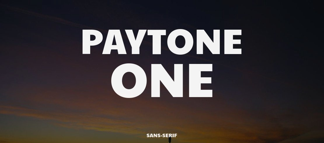 Paytone One Font