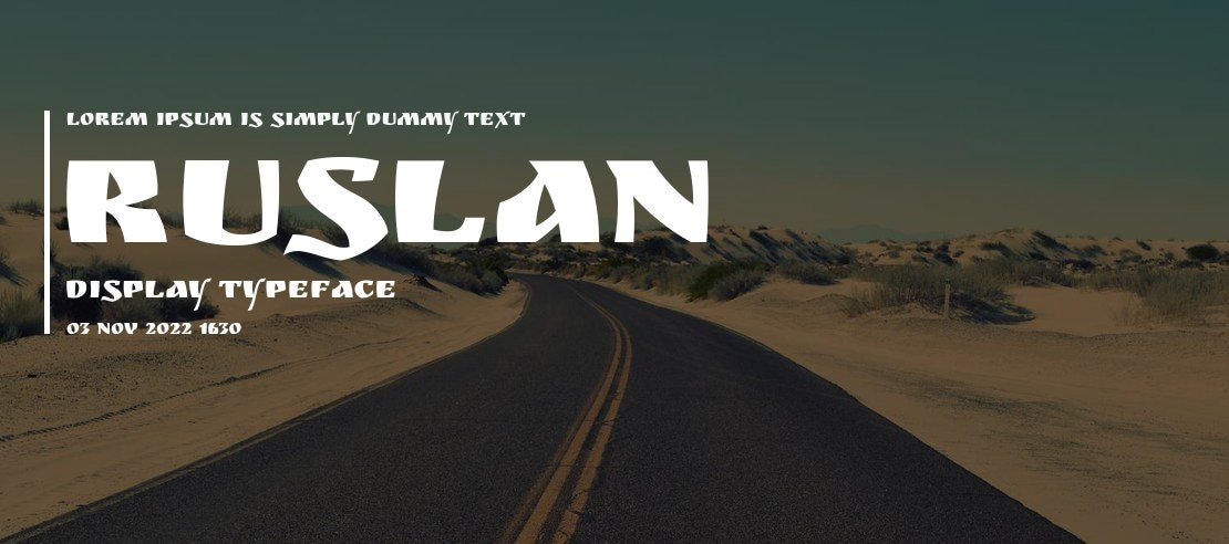 Ruslan Display Font