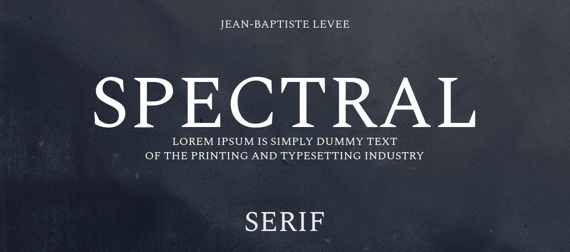 Spectral Font Family