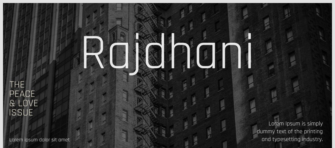 Rajdhani Font Family