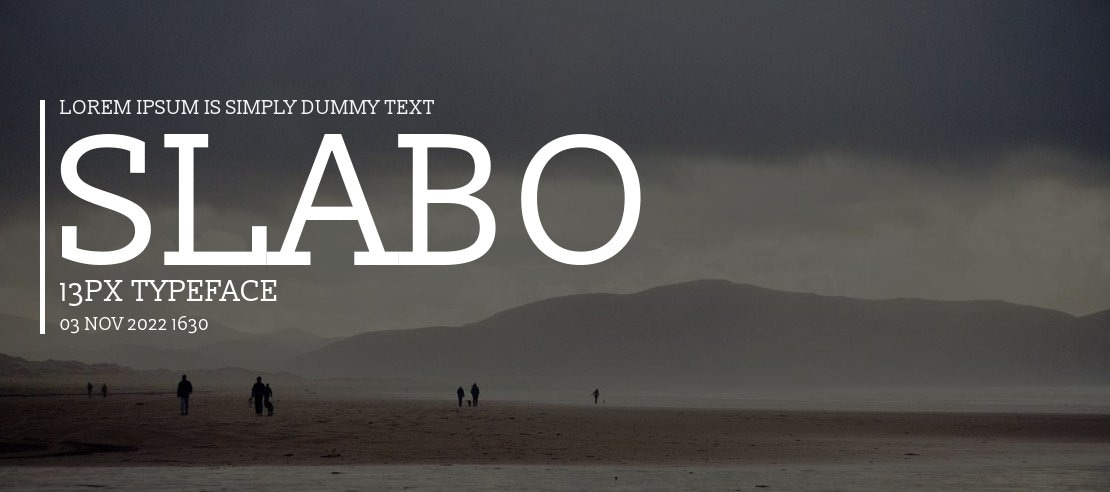 Slabo 13px Font