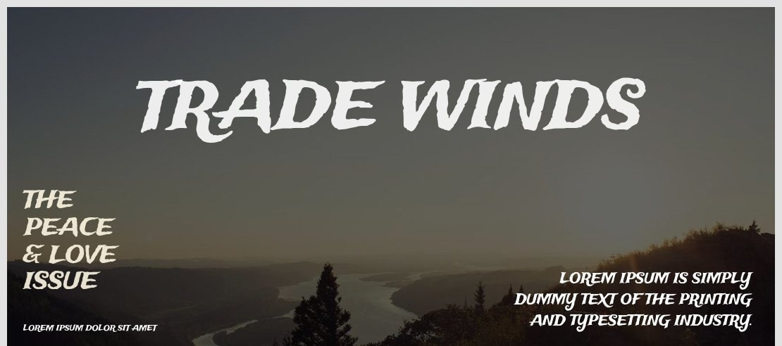 Trade Winds Font