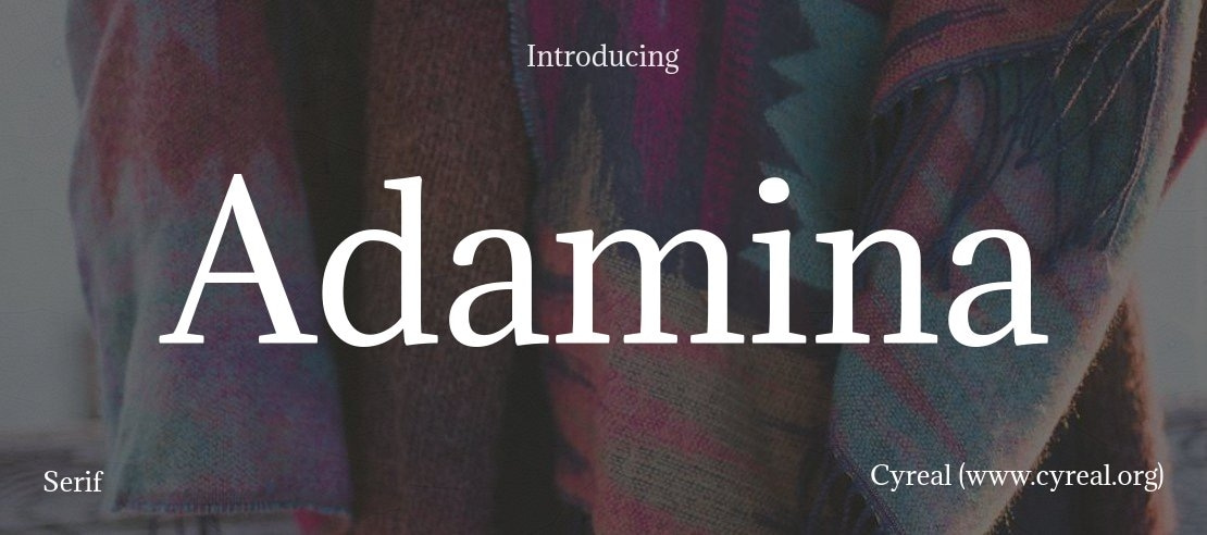 Adamina Font