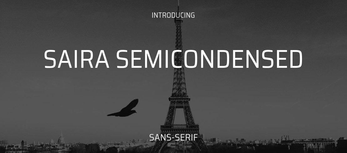 Saira SemiCondensed Font Family