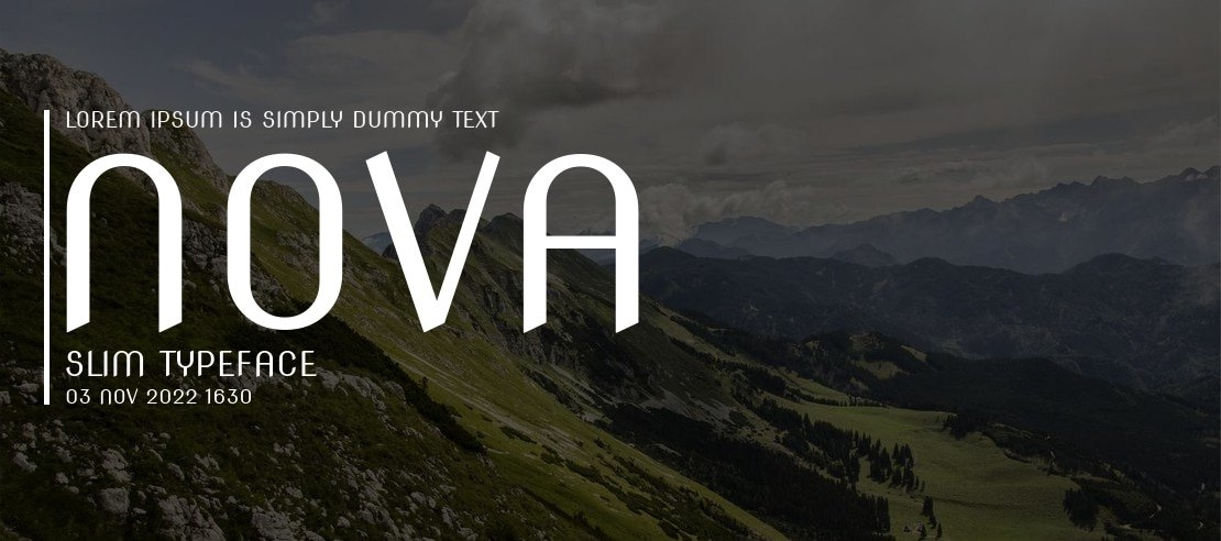 Nova Slim Font