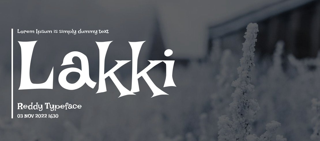 Lakki Reddy Font