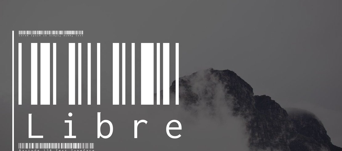 Libre Barcode 128 Text Font