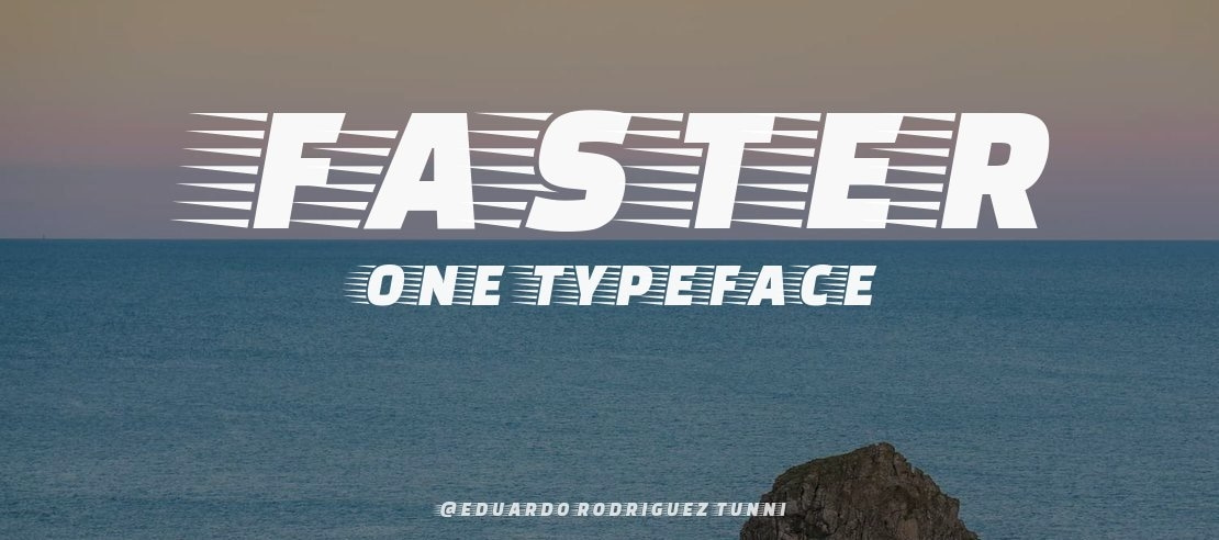 Faster One Font