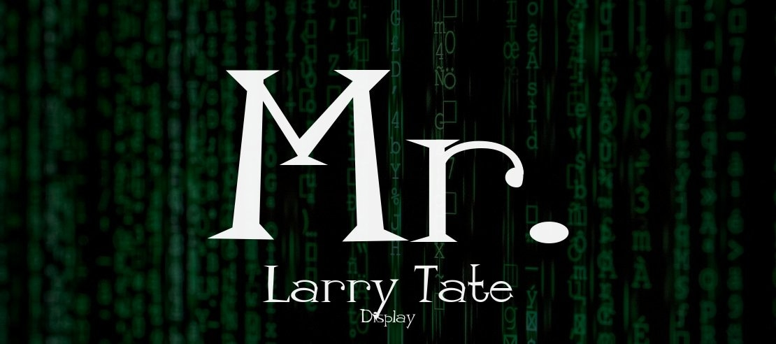 Mr. Larry Tate Font