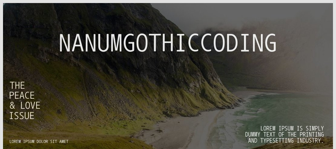 NanumGothicCoding Font Family