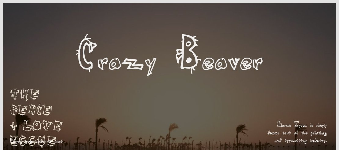 Crazy Beaver Font
