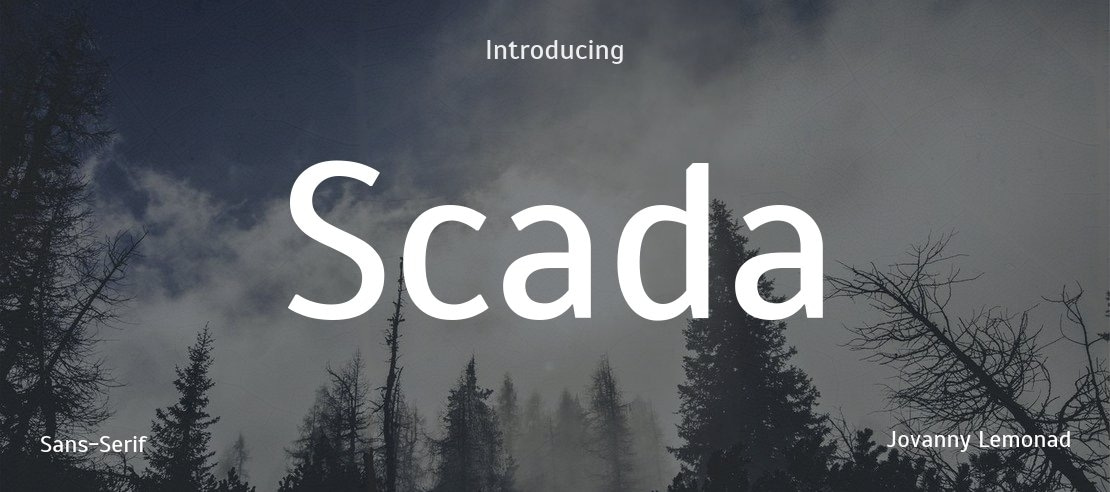 Scada Font Family