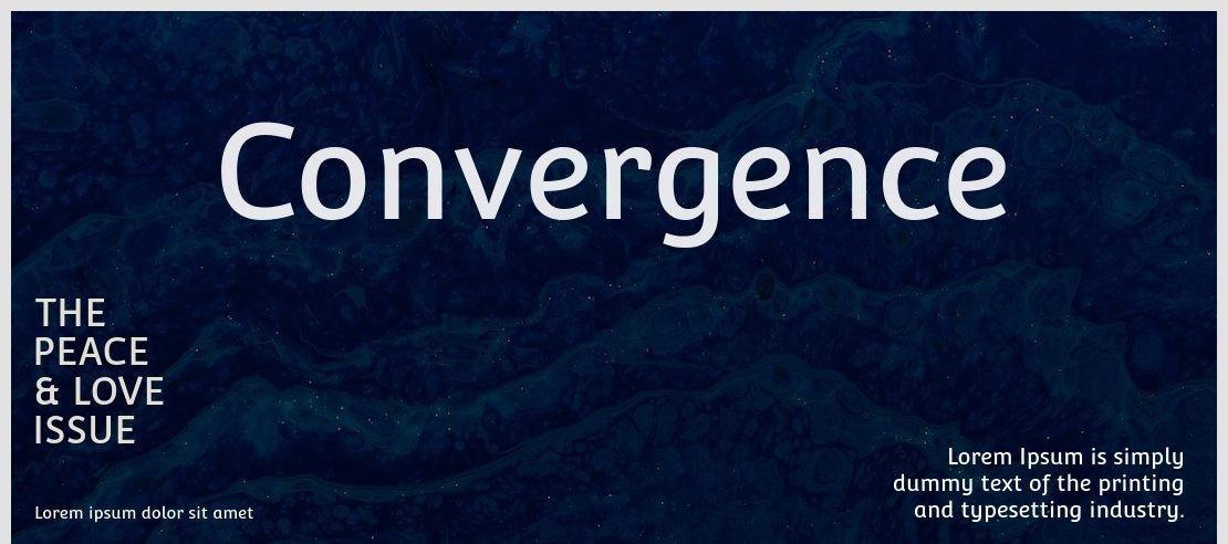 Convergence Font