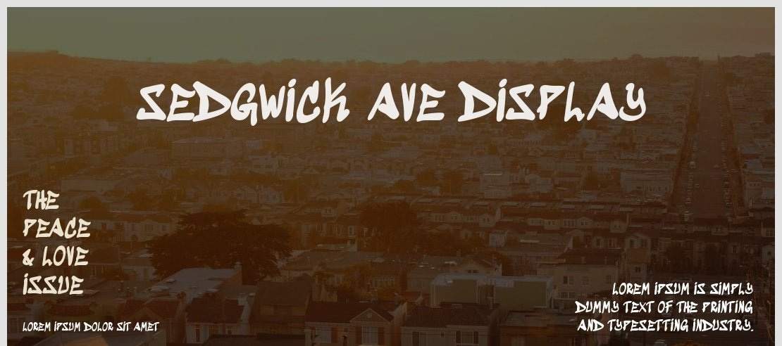 Sedgwick Ave Display Font