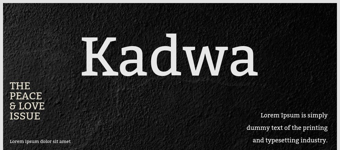 Kadwa Font Family