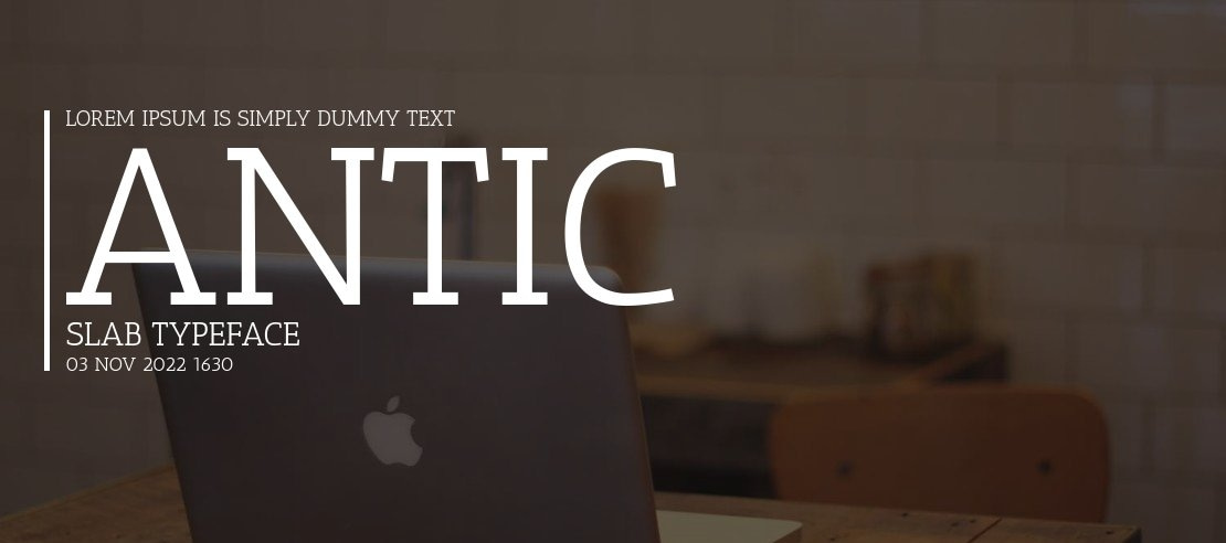 Antic Slab Font