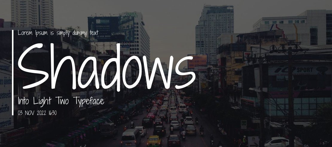 Shadows Into Light Two Font