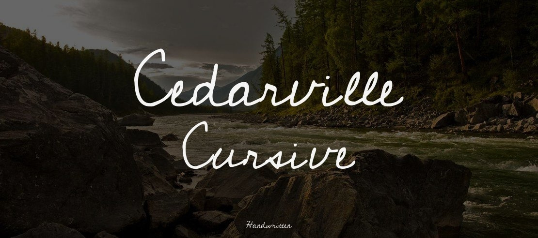 Cedarville Cursive Font