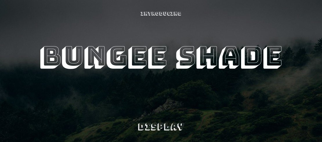 Bungee Shade Font