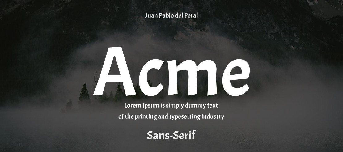 Acme Font