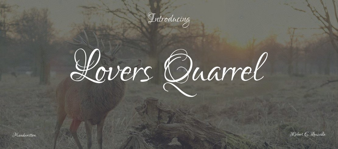 Lovers Quarrel Font