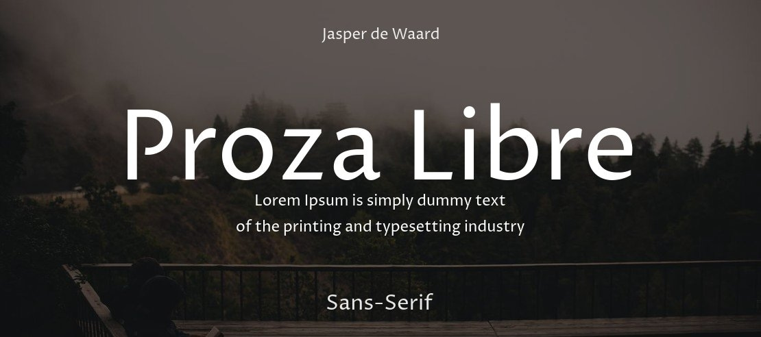 Proza Libre Font Family