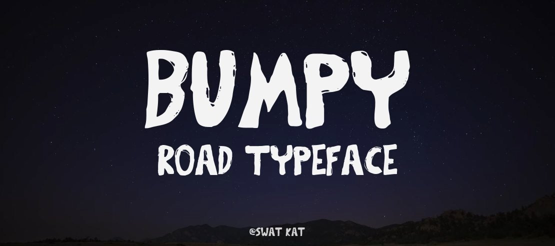 Bumpy Road Font