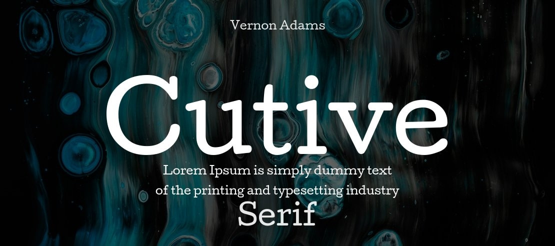 Cutive Font