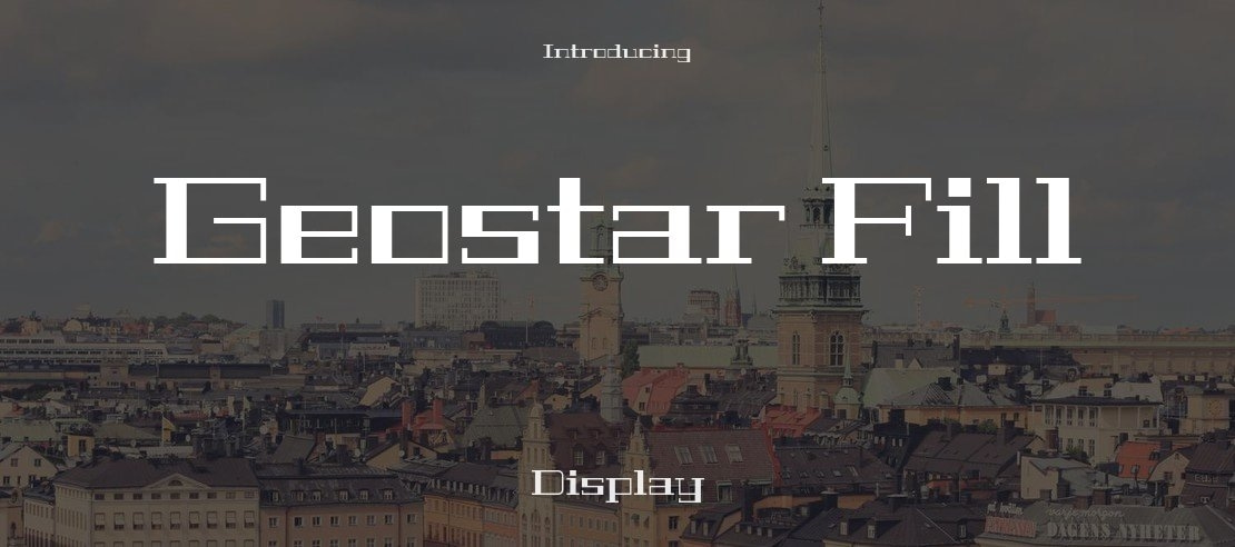 Geostar Fill Font