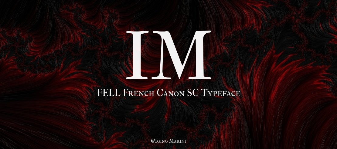 IM FELL French Canon SC Font