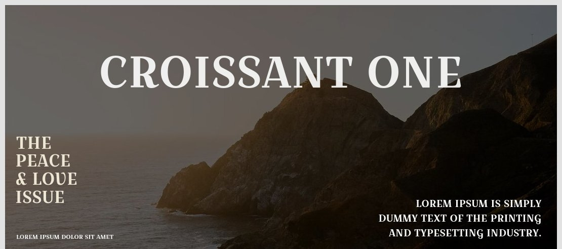 Croissant One Font