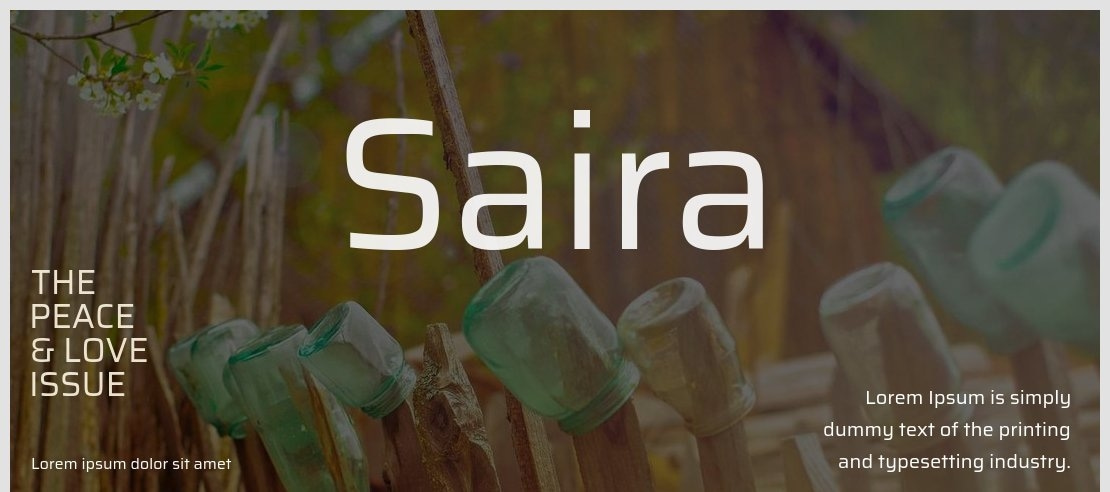 Saira Font Family