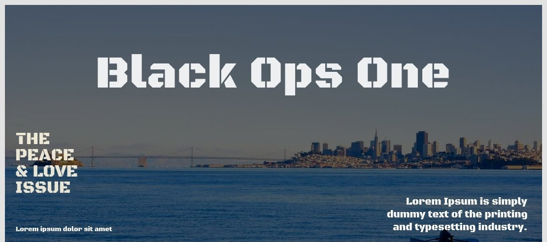 Black Ops One Font