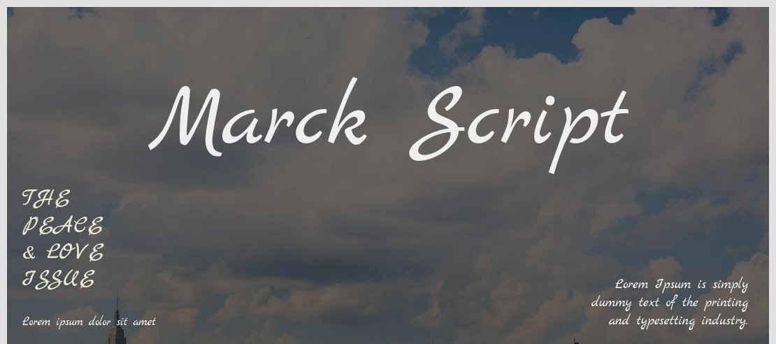 Marck Script Font