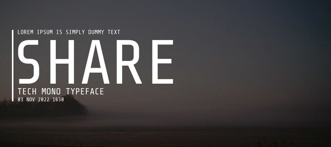 Share Tech Mono Font