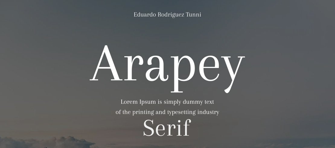 Arapey Font Family
