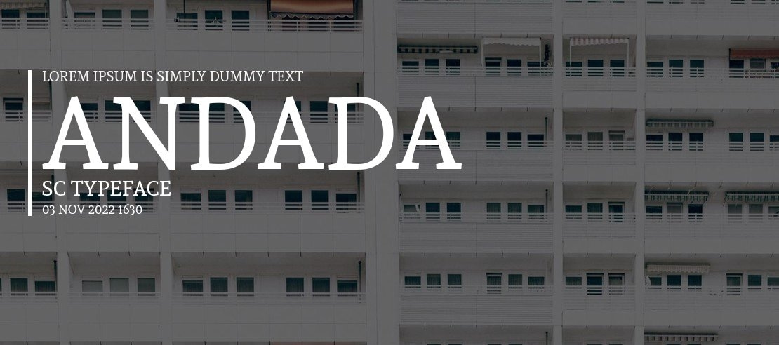 Andada SC Font Family