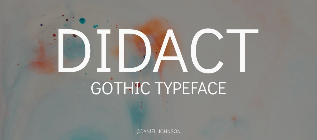 Didact Gothic Font Family