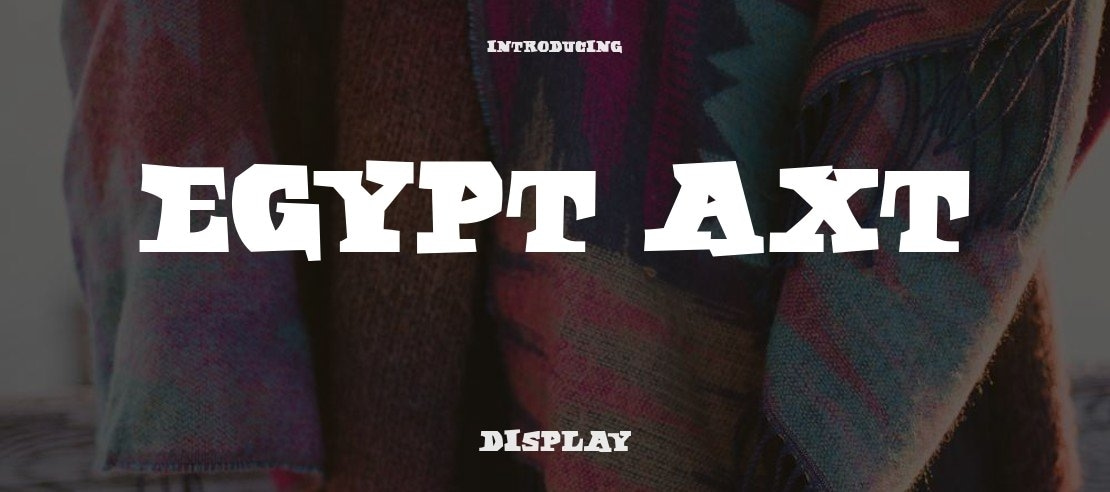 Egypt Axt Font
