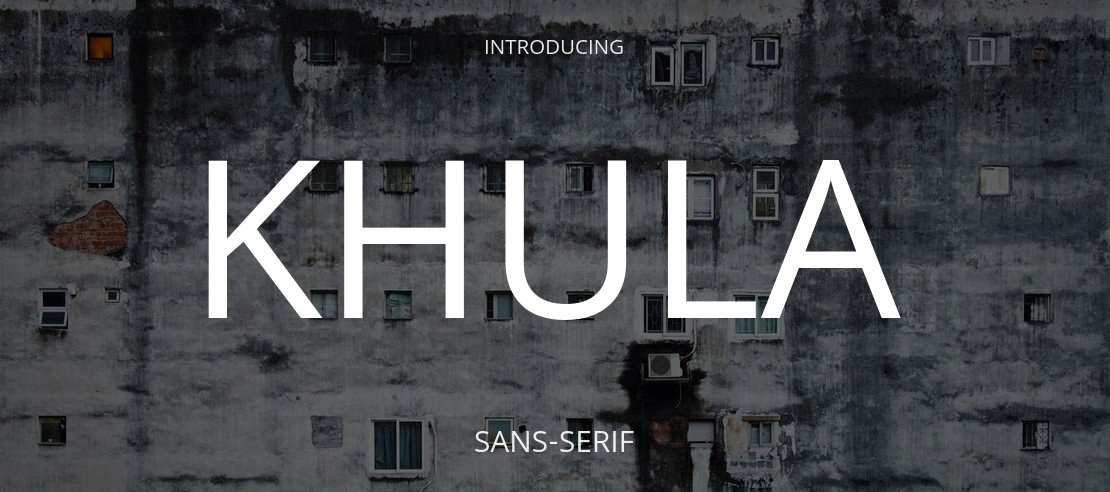 Khula Font Family