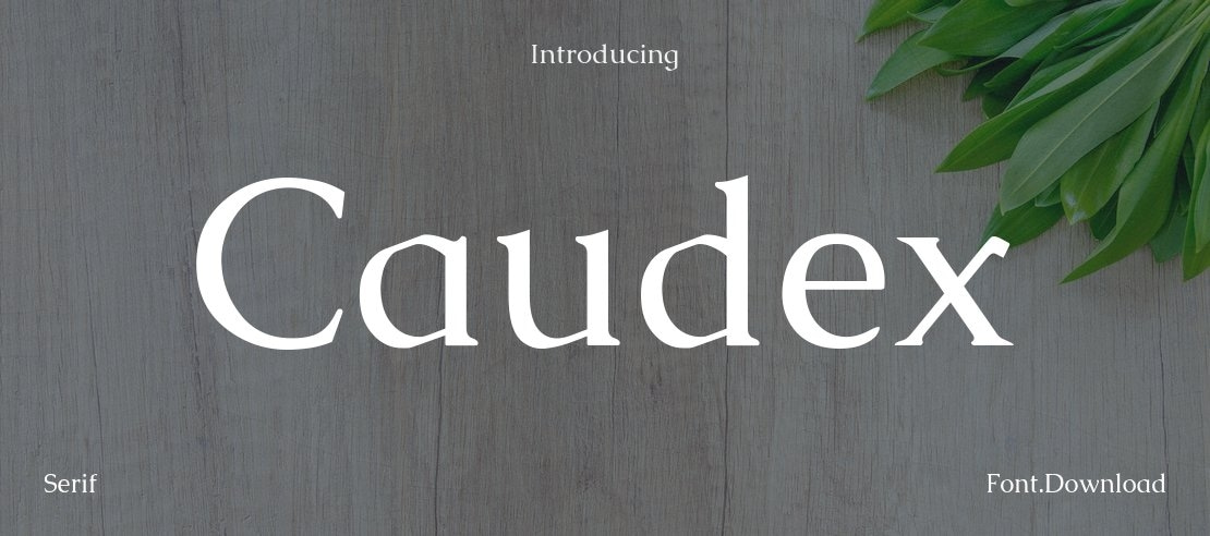 Caudex Font Family