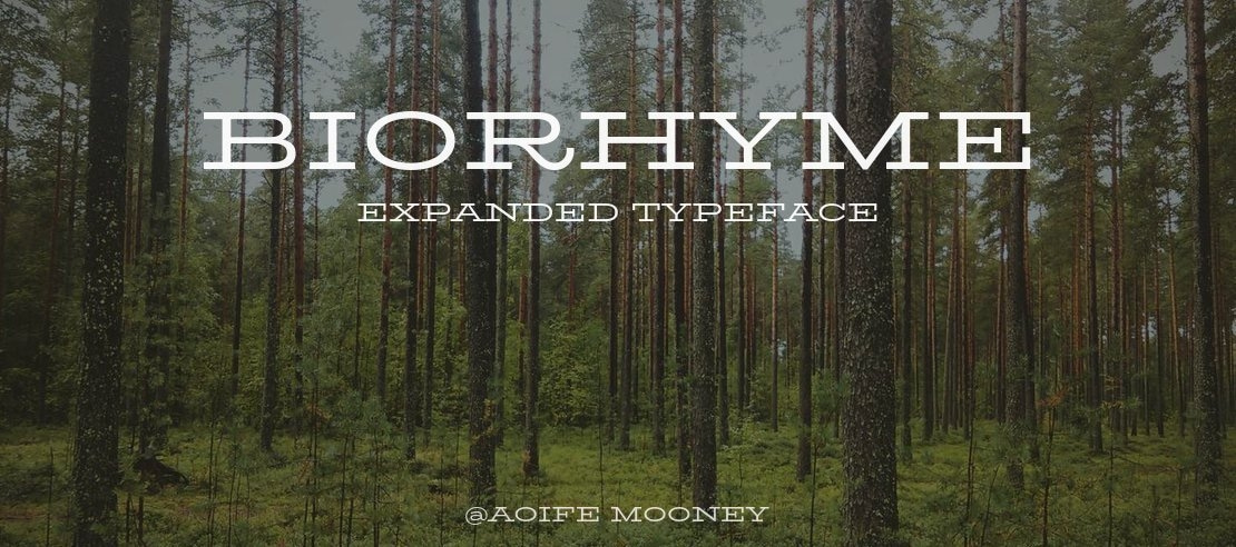 BioRhyme Expanded Font Family