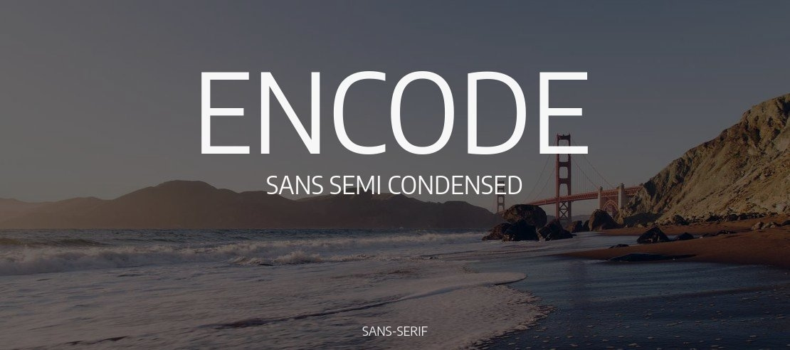 Encode Sans Semi Condensed Font Family