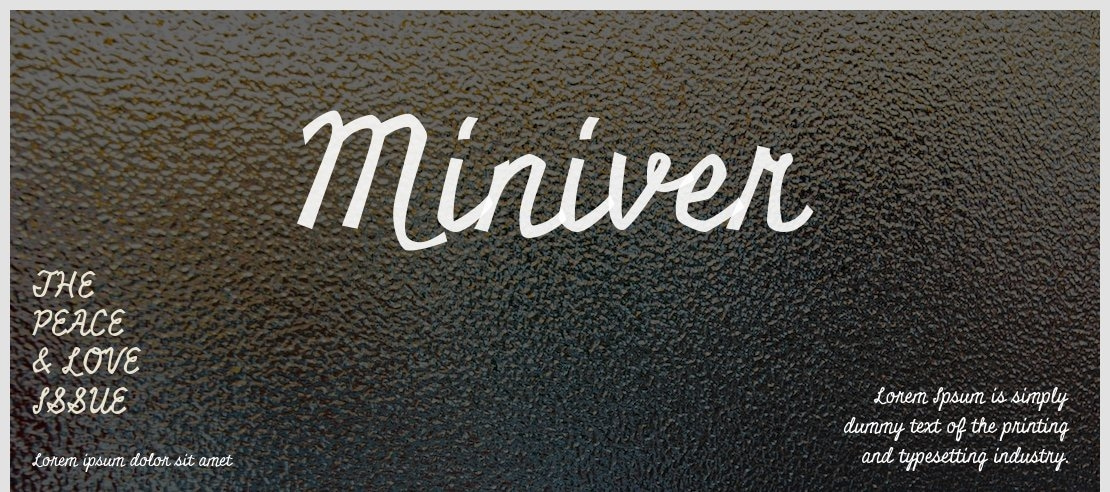 Miniver Font