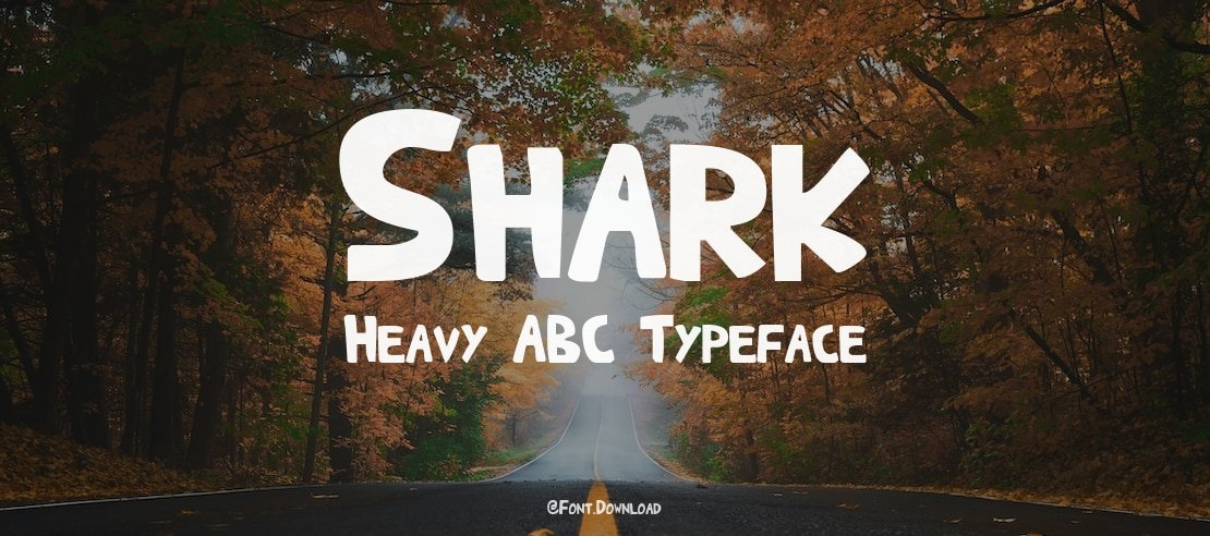 Shark Heavy ABC Font