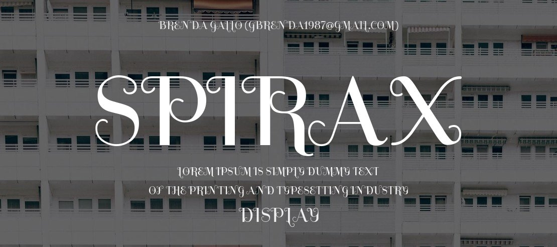 Spirax Font