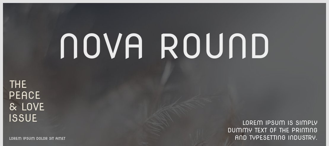 Nova Round Font