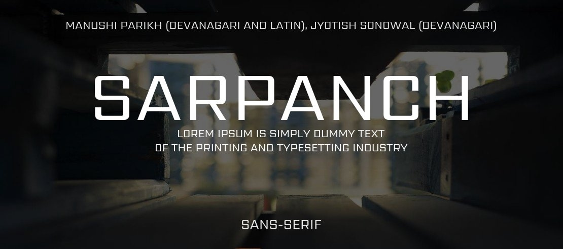 Sarpanch Font Family